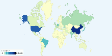 Number of Internet Users by Country