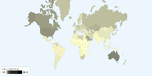 Current Worldwide CO₂ Emissions from the Consumption of Energy per Person